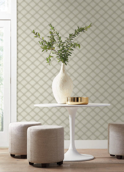 product image for Bayside Basket Weave Wallpaper in Neutral 45