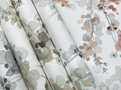 product image for Blossom Fling Wallpaper in Steel 75
