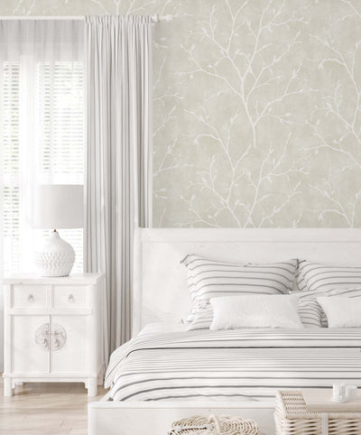 product image for Avena Branches Wallpaper in Soft Cream 15