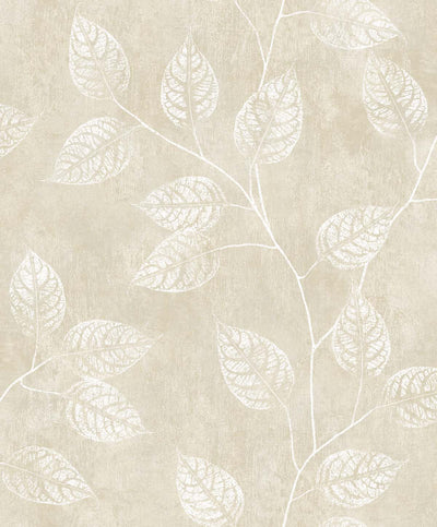 product image of Branch Trail Silhouette Wallpaper in Summer Sand 543