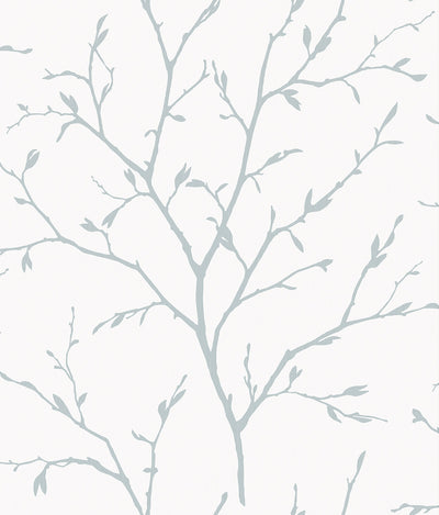 product image of Branching Out Wallpaper in Slate Blue 545