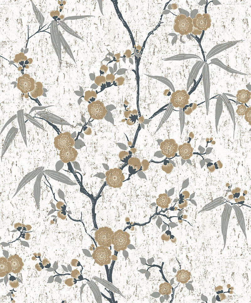 media image for Blossom Cork Wallpaper in Gold Chip 233