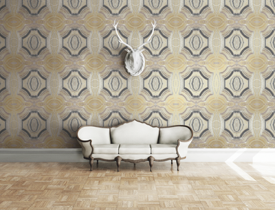 product image of Echo Wallpaper in Black and Bronze from the Solaris Collection by Mayflower Wallpaper 556
