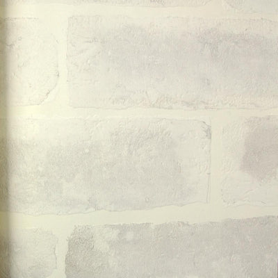 product image for Embossed Brick Wallpaper in White by Julian Scott 69