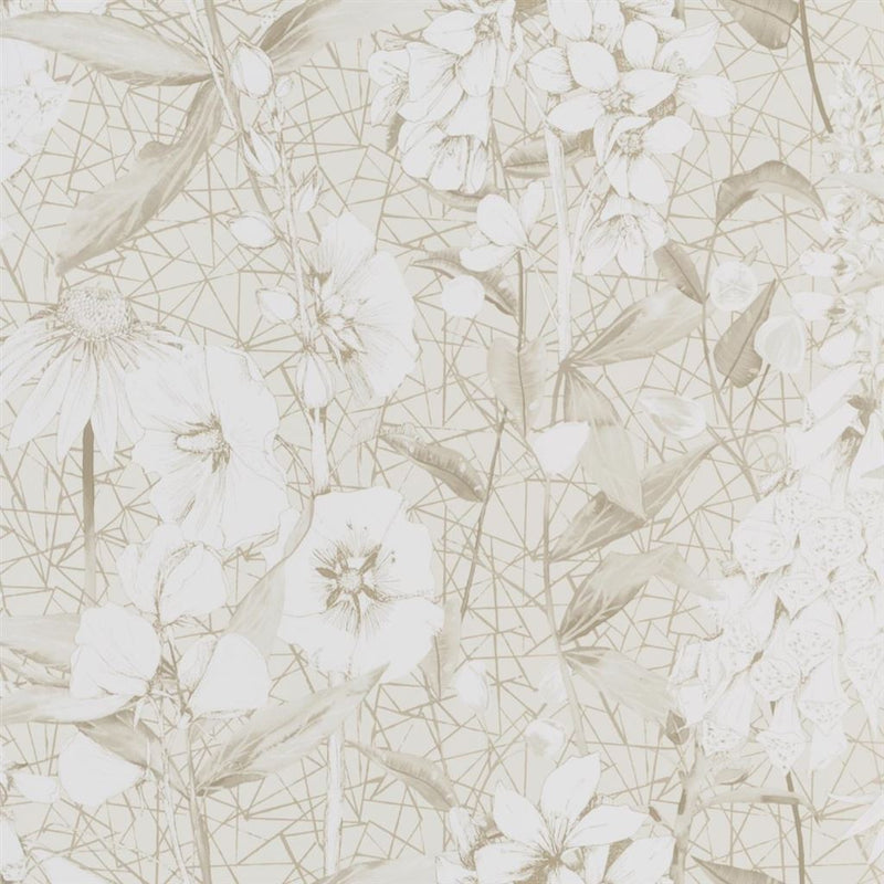media image for Emelie Wallpaper in Vanilla from the Mandora Collection by Designers Guild 267