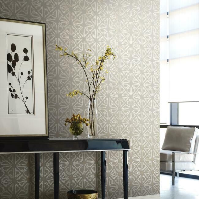 media image for Empire Diamond Wallpaper in Silver from the Ronald Redding 24 Karat Collection by York Wallcoverings 262