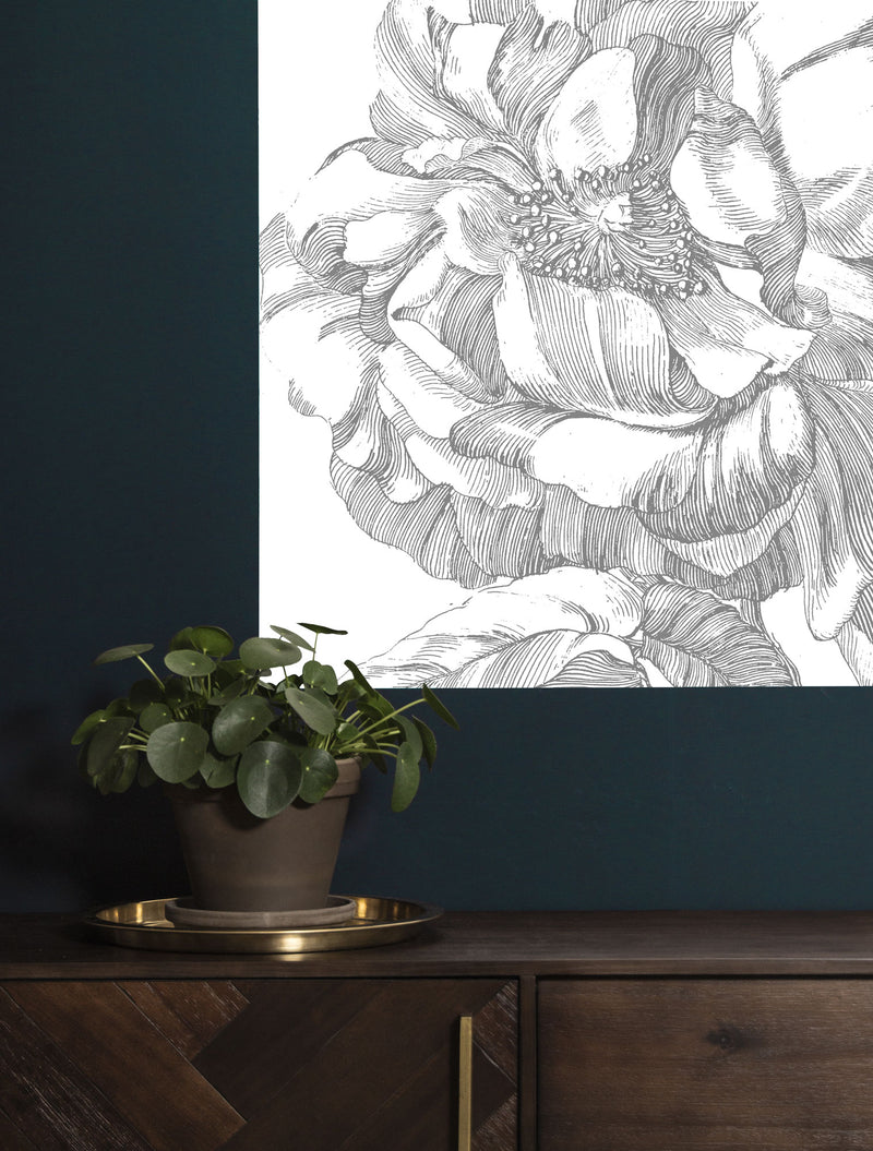 media image for Engraved Flowers 015 Wallpaper Panel by KEK Amsterdam 287