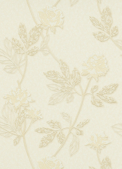 product image for Ethan Floral Wallpaper in Cream design by BD Wall 85