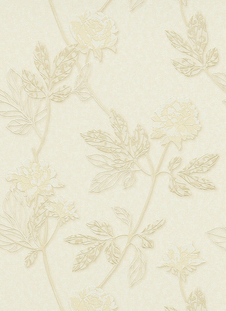 media image for Ethan Floral Wallpaper in Cream design by BD Wall 219