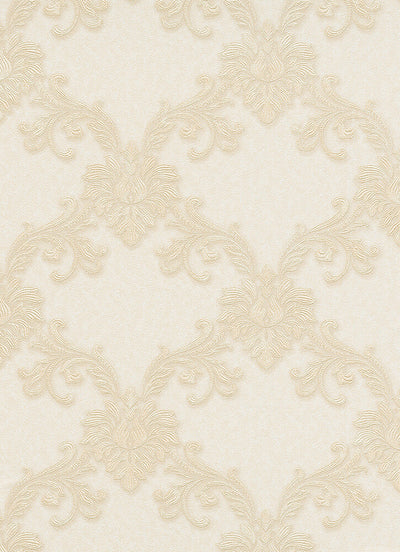 product image for Etienne Ornamental Trellis Wallpaper in Cream design by BD Wall 59