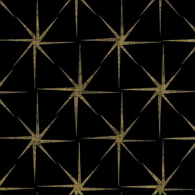 media image for Evening Star Wallpaper in Black from the Grandmillennial Collection by York Wallcoverings 283