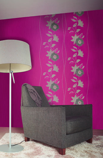 media image for Eyecatcher Floral Wallpaper in Red design by BD Wall 238