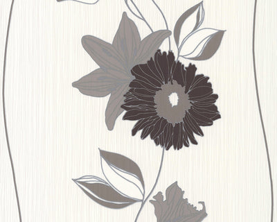 product image for Eyecatcher Floral Wallpaper in Brown and Cream design by BD Wall 51