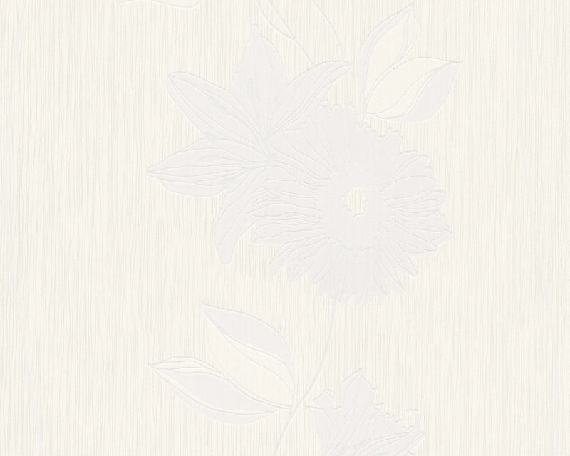 media image for Eyecatcher Floral Wallpaper in Ivory design by BD Wall 278