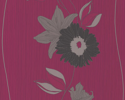 product image for Eyecatcher Floral Wallpaper in Red design by BD Wall 52