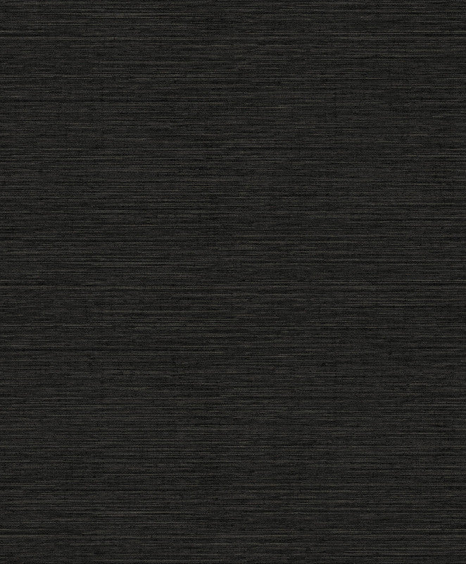 media image for Weave-Effect Textile Wallpaper in Black 298