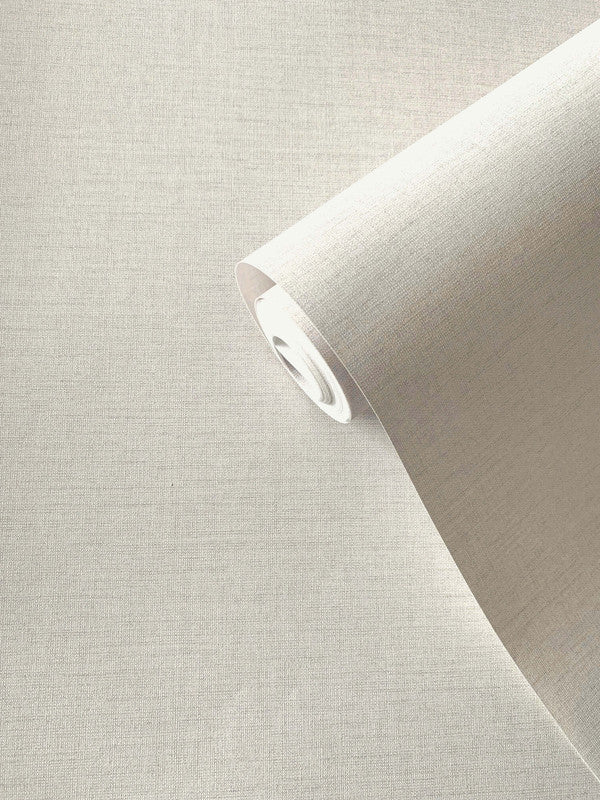 media image for Plain Linen-Effect Wallpaper in Cream 262