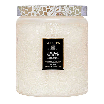 product image for santal vanille luxe jar candle 1 50