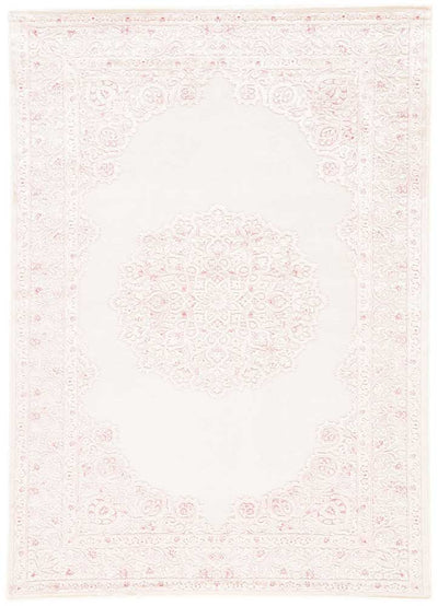 product image for fables rug in bright white parfait pink design by jaipur 1 31