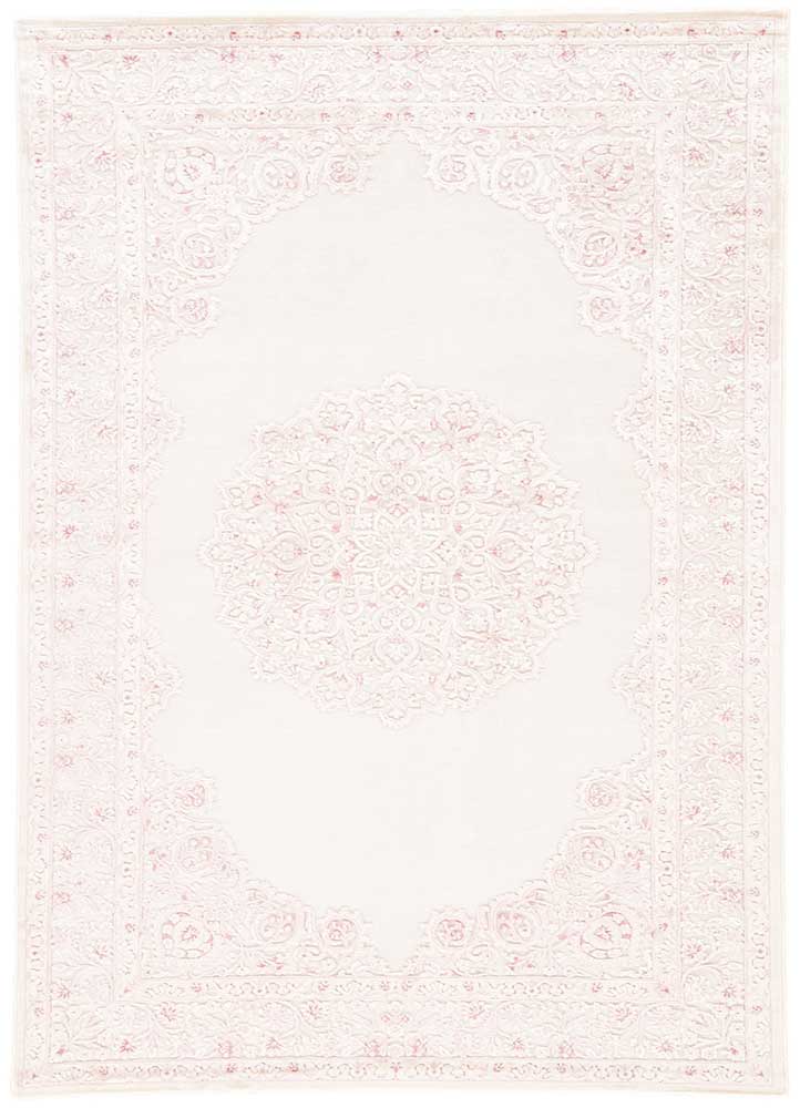 media image for fables rug in bright white parfait pink design by jaipur 1 264