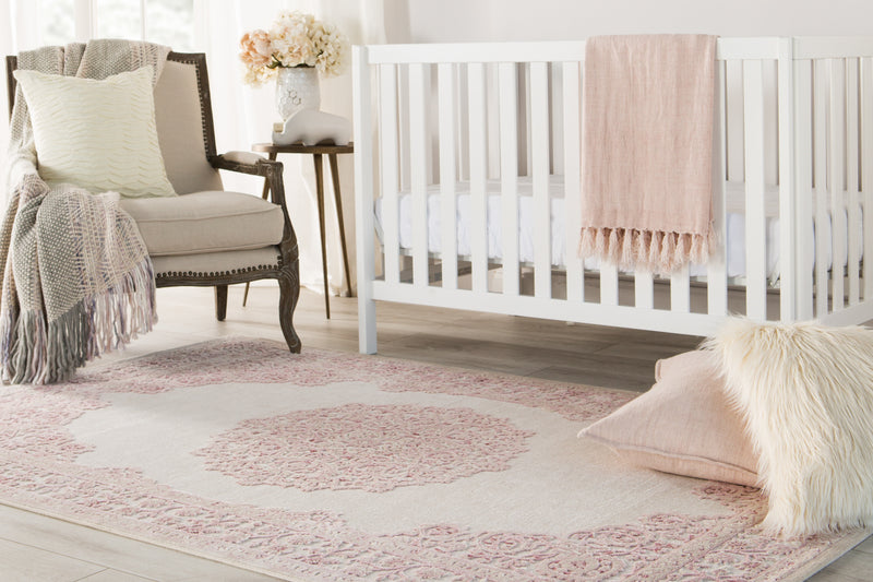 media image for fables rug in bright white parfait pink design by jaipur 13 234