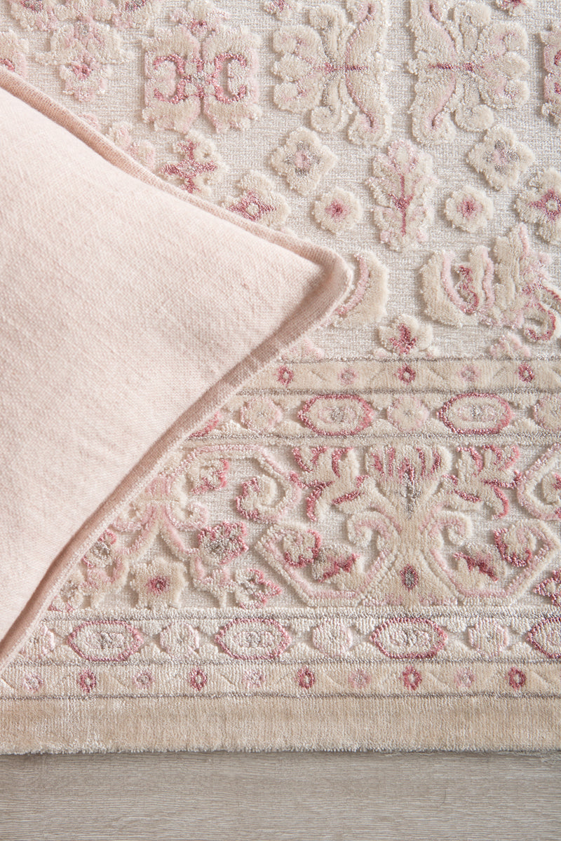 media image for regal damask rug in angora pale lilac design by jaipur 14 237