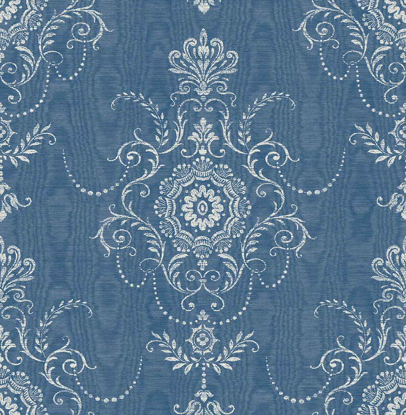media image for Colette Cameo Wallpaper in French Blue 21