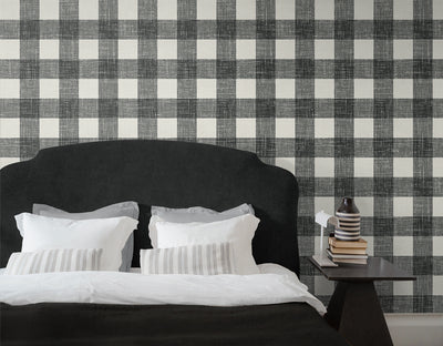 product image for Bebe Gingham Wallpaper in Poppy Seed 43