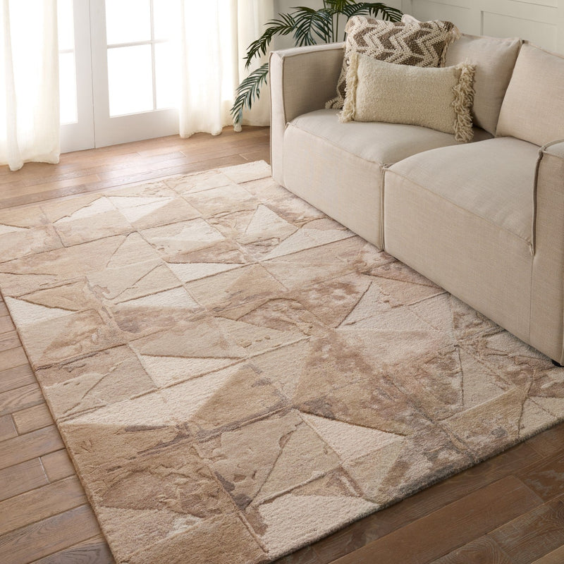 media image for agate handmade geometric taupe cream area rug by jaipur living rug155992 4 289