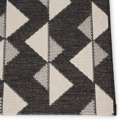 product image for Zemira Indoor/ Outdoor Geometric Black/ Cream Rug by Jaipur Living 83