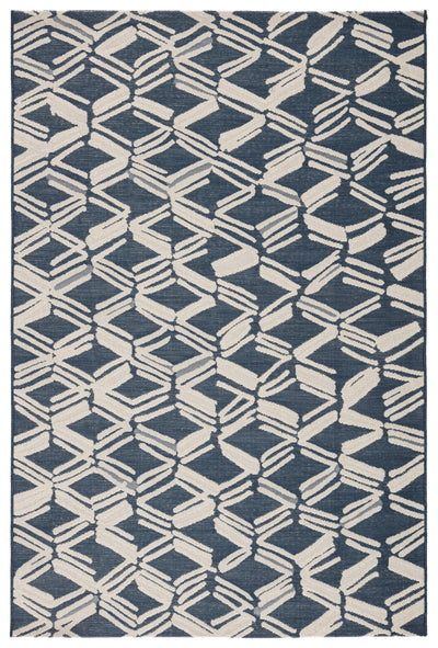 product image for Caelum Indoor/ Outdoor Trellis Navy/ Cream Rug by Jaipur Living 80