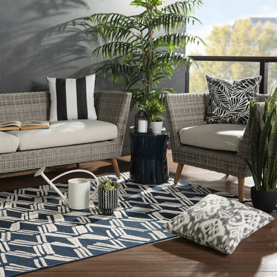 product image for Caelum Indoor/ Outdoor Trellis Navy/ Cream Rug by Jaipur Living 46
