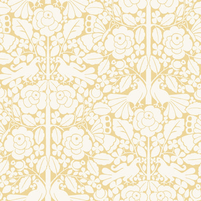 product image for Fairy Tales Wallpaper in Yellow from the Magnolia Home Vol. 3 Collection by Joanna Gaines 7