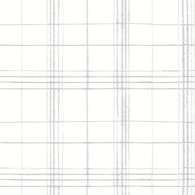 media image for Farmhouse Plaid Wallpaper in Grey and White from the Simply Farmhouse Collection by York Wallcoverings 21