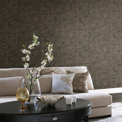 product image for Faux Cork Peel & Stick Wallpaper in Black by RoomMates for York Wallcoverings 81