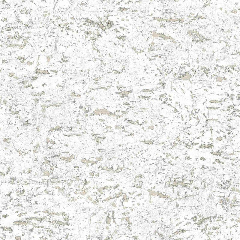 media image for Faux Cork Peel & Stick Wallpaper in White by RoomMates for York Wallcoverings 228