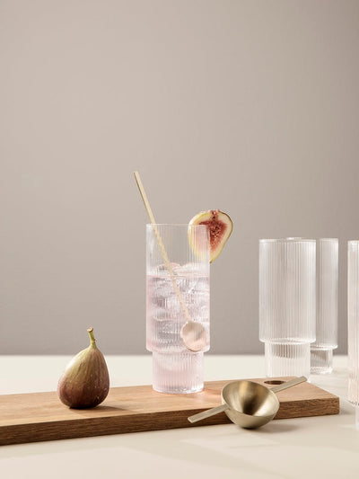 product image for Ripple Long Drink Glass Set by Ferm Living 14
