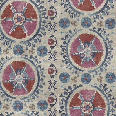 product image for Fleurus Wallpaper in Red/Blue by Christiane Lemieux for York Wallcoverings 20