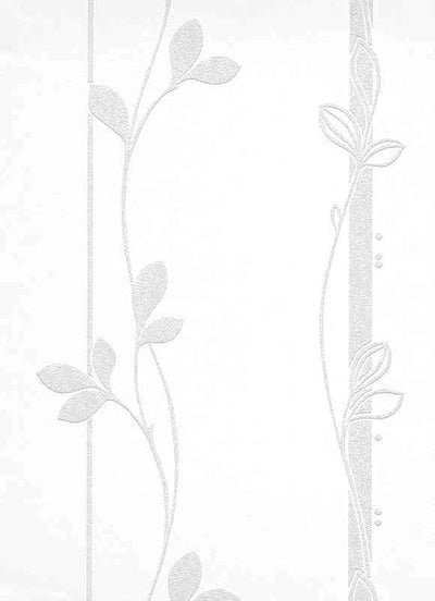 product image of Floral 2 Paintable Wallpaper in White design by BD Wall 540
