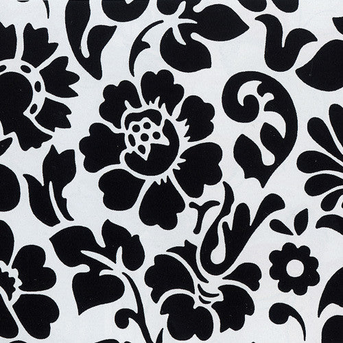 media image for Floral Contact Wallpaper in Black and White by Burke Decor 249