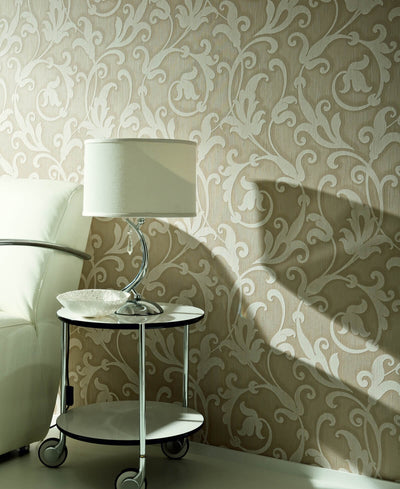 product image for Floral Scrollwork Wallpaper design by BD Wall 77