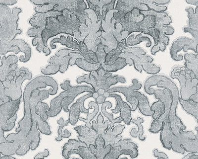 product image for Floral Structures Wallpaper in Blue and Grey design by BD Wall 89