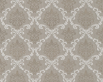 product image of Floral Trellis Wallpaper in Grey and Beige design by BD Wall 537