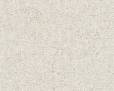 product image of Floral Wallpaper in Cream and Metallic design by BD Wall 573