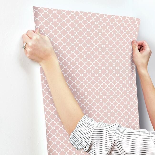 media image for Framework Wallpaper in Pink from the Geometric Resource Collection by York Wallcoverings 248