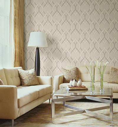 product image for Frequency Ogee Wallpaper from the Symetrie Collection by Brewster Home Fashions 41