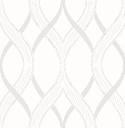 product image for Frequency Cream Ogee Wallpaper from the Symetrie Collection by Brewster Home Fashions 88