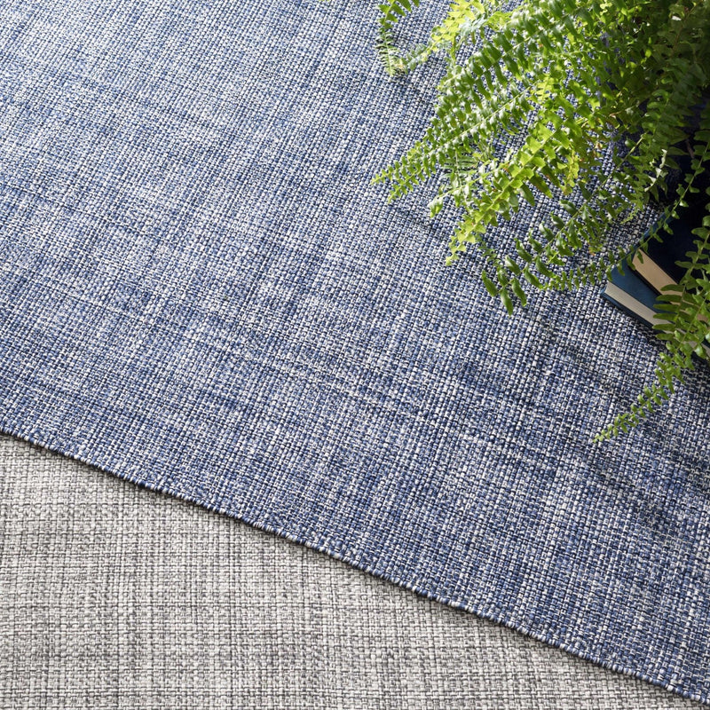 media image for fusion blue indoor outdoor rug by annie selke da1056 1014 2 235
