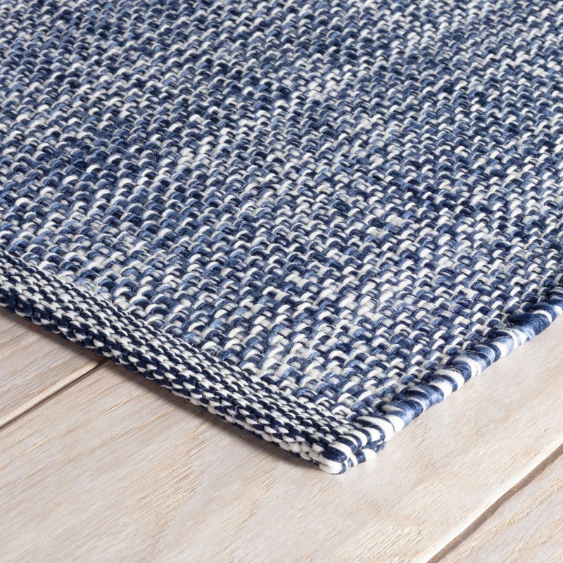 media image for fusion blue indoor outdoor rug by annie selke da1056 1014 5 266