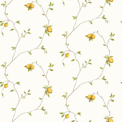 product image for Trailing Lemons Yellow Wallpaper from the Kitchen Recipes Collection by Galerie Wallcoverings 27